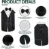 Kuoser Dog Tuxedo Suit & Bandana Set, Formal Dog Clothing for Weddings, Parties & Special Events image thumbnail 4
