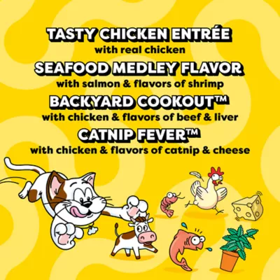 Temptations Wet Cat Food - Bites in Gravy, Variety Pack, 36 Count, 3.5 OZ - Image 3