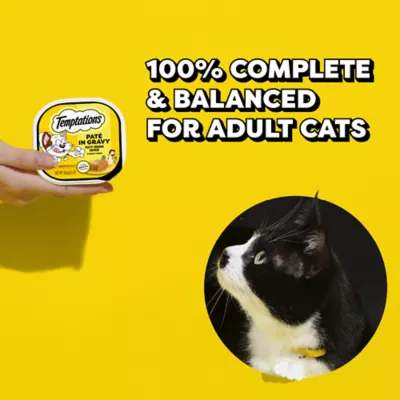 Temptations Wet Cat Food - Pate in Gravy, Variety Pack, 36 Count, 3.5 OZ - Image 2
