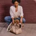 Cleverpup Lightweight Transit Tote Dog Carrier W/ Food-Safe Pouch & Poop Bag Dispenser, Checkered image thumbnail 10