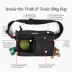 Cleverpup Dog Walk & Train Sling Bag W/ Poop Bag Dispenser, Treat Pocket, and Hidden Squeaker image thumbnail 4