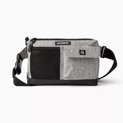 Cleverpup Dog Walk & Train Sling Bag W/ Poop Bag Dispenser, Treat Pocket, and Hidden Squeaker - Image 5