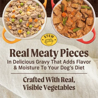 Merrick Grain Free Favorites Wet Dog Food Variety Pack - Grammy's Pot Pie & Cowboy Cookout, Stew - Image 2
