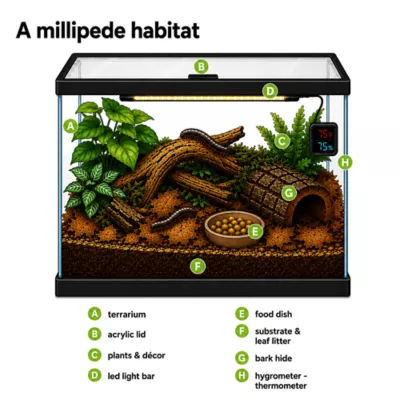 Live Pet Ivory Millipede - Image 4