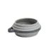 Cleverpup Nomad Collapsible Travel Bowl W/ Splash Guard Rim & Built-In Attachment Loop, Grey image thumbnail 1