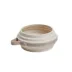 Cleverpup Nomad Collapsible Travel Bowl W/ Splash Guard Rim & Built-In Attachment Loop, Sand image thumbnail 1