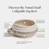 Cleverpup Nomad Collapsible Travel Bowl W/ Splash Guard Rim & Built-In Attachment Loop, Sand image thumbnail 3