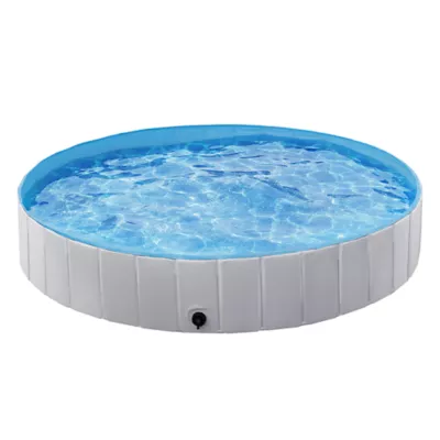 Yaheetech Foldable Pet Pool - Black, Blue, Gray, XXL, 63-in - Image 1