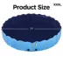 Yaheetech Foldable Pet Pool with Sprinkler - Blue, XXXL, 71-in image thumbnail 3