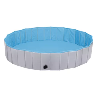 Yaheetech Foldable Pet Pool - Black, Blue, Gray XXXL, 71-in - Image 1