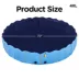 Yaheetech Foldable Pet Pool with Sprinkler - Blue, XXXXL, 79-in image thumbnail 3