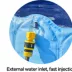 Yaheetech Foldable Pet Pool with Sprinkler - Blue, XXXXL, 79-in image thumbnail 5