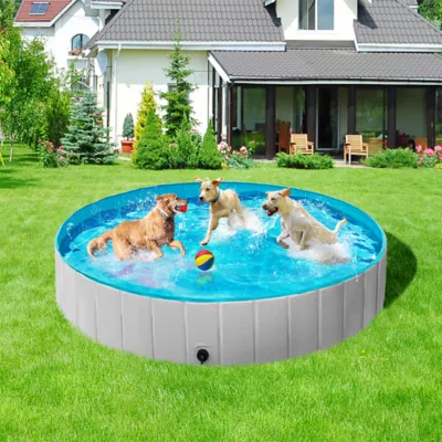Yaheetech Foldable Pet Pool - Black, Blue, Gray, XXXXL, 79-in - Image 2