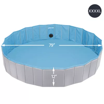 Yaheetech Foldable Pet Pool - Black, Blue, Gray, XXXXL, 79-in - Image 3
