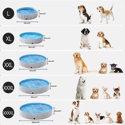 Yaheetech Foldable Pet Pool - Black, Blue, Gray, XXXXL, 79-in - Image 4