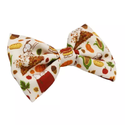 Sassy Woof Peanuts™ Harvest Slide-On Dog Bowtie, 4.5 x 2 in - Image 2