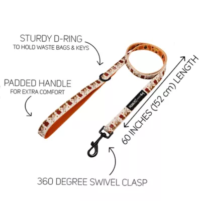 Sassy Woof Peanuts™ Harvest Fall Dog Leash, 5 FT - Image 3