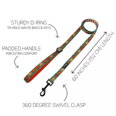 Sassy Woof Pie There! Fall Dog Leash, 5 FT - Image 3