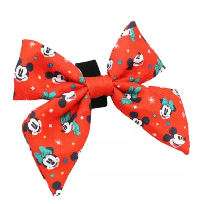 Sassy Woof Disney™ Mickey Mouse & Minnie Mouse Holiday Dog Sailor Bow, 5 x 4.5 in - Image 2