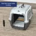 Midwest® Skudo Plastic Cat Travel Carrier W/ Fold-Down Carry Handle & Litter Box image thumbnail 5