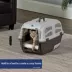Midwest® Skudo Plastic Cat Travel Carrier W/ Fold-Down Carry Handle & Litter Box image thumbnail 8