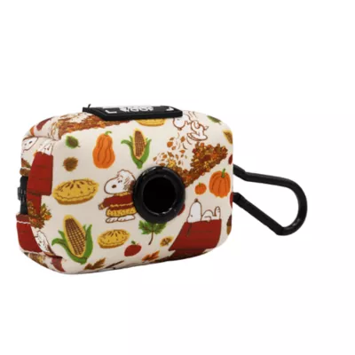 Sassy Woof Peanuts™ Harvest Neoprene Dog Waste Bag Holder with Bag Roll - Image 2