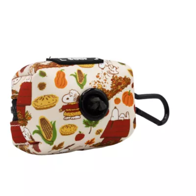 Sassy Woof Peanuts™ Harvest Neoprene Dog Waste Bag Holder with Bag Roll - Image 3