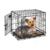 Midwest® iCrate Double Door Wire Dog Crate W/ Removable Leak-Proof Plastic Pan image thumbnail 1