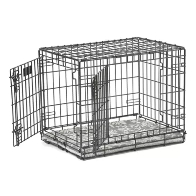 Midwest® QuietTime Pan Covers, Dog Crate Pan Cover, Grey Floral Print - Image 4