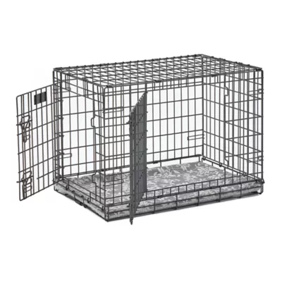 Midwest® QuietTime Pan Covers, Dog Crate Pan Cover, Grey Floral Print - Image 3