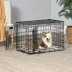 Midwest® QuietTime Pan Covers, Dog Crate Pan Cover, Grey Floral Print image thumbnail 5