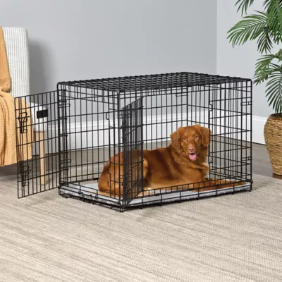 Midwest® QuietTime Pan Covers, Dog Crate Pan Cover, Grey Floral Print - Image 3