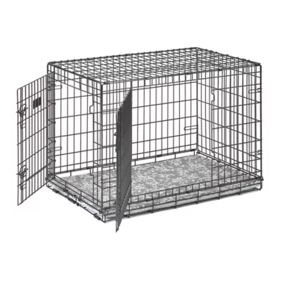 Midwest® QuietTime Pan Covers, Dog Crate Pan Cover, Grey Floral Print - Image 4