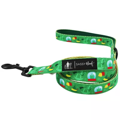 Sassy Woof Elf™ Holiday Dog Leash, 5 FT - Image 1