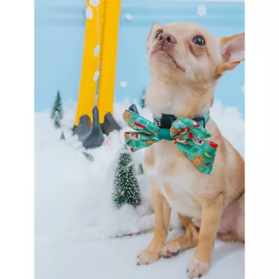 Sassy Woof Elf™ Holiday Dog Sailor Bow with Collar Straps, 5 x 4.5 in - Image 5