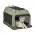 Midwest® Foldable Canine Camper Tent Crate W/ Ventilated Windows & No-Slip Feet, Green image thumbnail 1