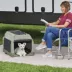 Midwest® Foldable Canine Camper Tent Crate W/ Ventilated Windows & No-Slip Feet, Green image thumbnail 3
