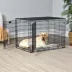 Midwest® QuietTime Pan Covers, Dog Crate Pan Cover, Grey Floral Print image thumbnail 3