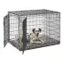 Midwest® QuietTime Pan Covers, Dog Crate Pan Cover, Grey Floral Print image thumbnail 4