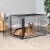 Midwest® QuietTime Pan Covers, Dog Crate Pan Cover, Grey Floral Print image thumbnail 3