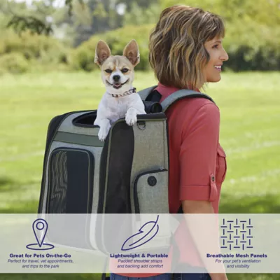 Midwest® Day Tripper Pet Backpack W/ Cushioned Shoulder Straps & Padded Interior - Image 2