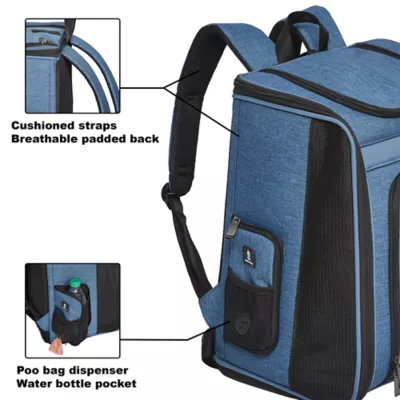Midwest® Day Tripper Pet Backpack W/ Cushioned Shoulder Straps & Padded Interior - Image 4
