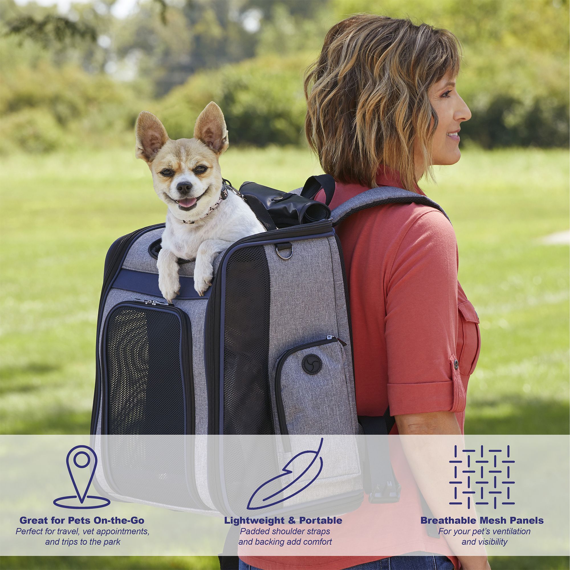 Midwest® Day Tripper Pet Backpack W/ Cushioned Shoulder Straps & Padded Interior - thumbnail 2