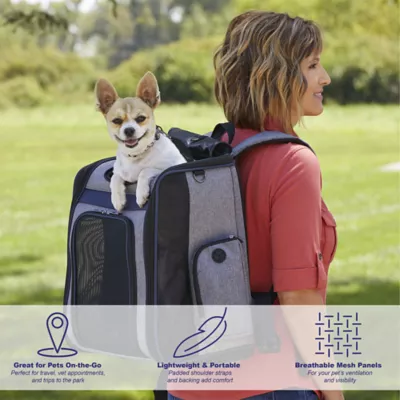 Midwest® Day Tripper Pet Backpack W/ Cushioned Shoulder Straps & Padded Interior - Image 2