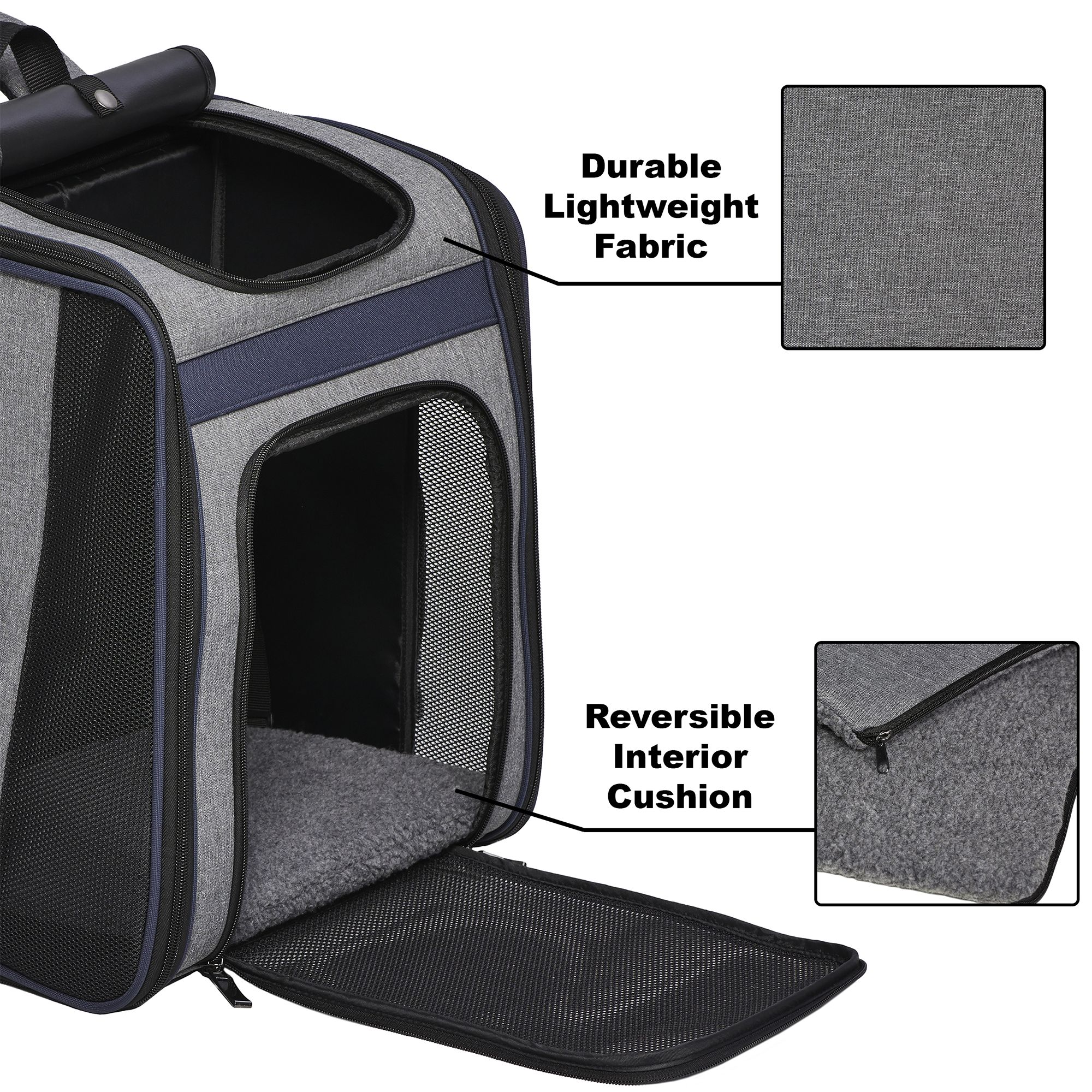 Midwest® Day Tripper Pet Backpack W/ Cushioned Shoulder Straps & Padded Interior - thumbnail 3