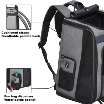 Midwest® Day Tripper Pet Backpack W/ Cushioned Shoulder Straps & Padded Interior - Image 4