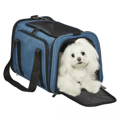 Midwest® Duffy Expandable Pet Carrier W/ Expandable Sides & Multiple Access Points, Blue - Image 3