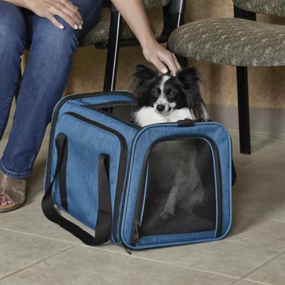 Midwest® Duffy Expandable Pet Carrier W/ Expandable Sides & Multiple Access Points, Blue - Image 5