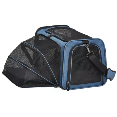 Midwest® Duffy Expandable Pet Carrier W/ Expandable Sides & Multiple Access Points, Blue - Image 7