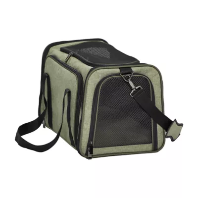 Midwest® Duffy Expandable Pet Carrier W/ Expandable Sides & Multiple Access Points, Green - Image 1